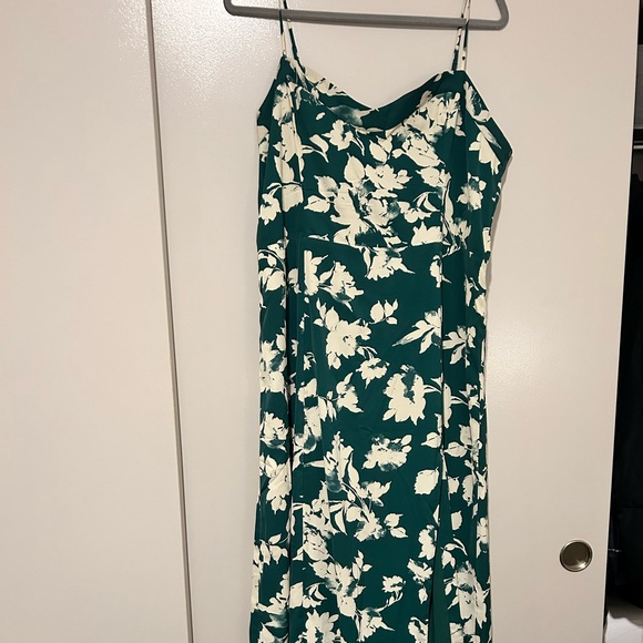 Abercrombie & Fitch Dresses & Skirts - Abercrombie & Fitch Teal and Cream Floral Maxi Dress